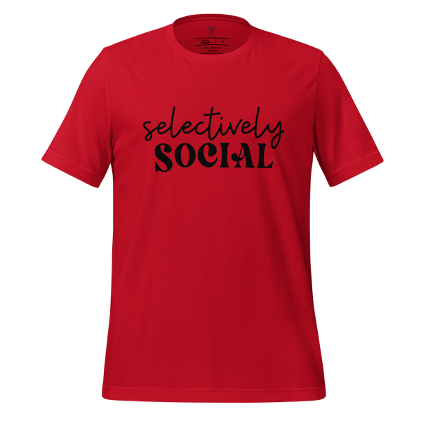 Selectively Social Unisex t-shirt