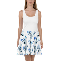 Blue Phoenix Skater Dress