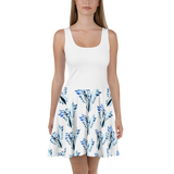 Blue Phoenix Skater Dress