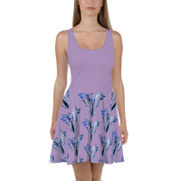 Blue Phoenix Skater Dress