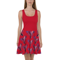 Blue Phoenix Skater Dress