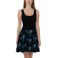 Blue Phoenix Skater Dress