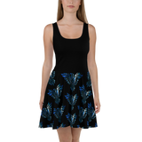 Blue Phoenix Skater Dress